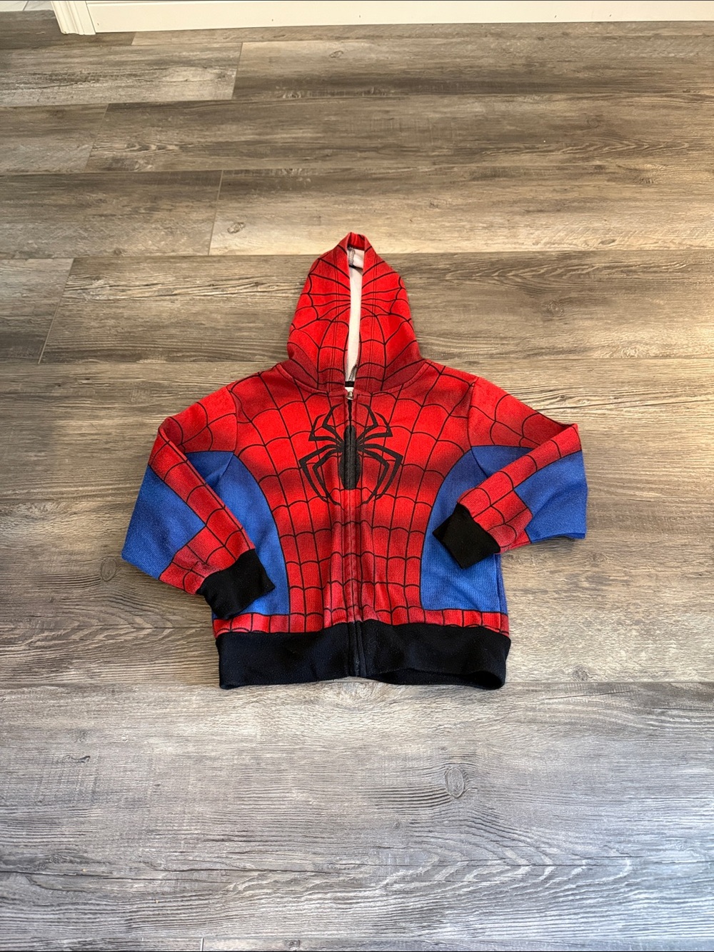 Marvel Spider-Man Zip-Up Hoodie Red & Blue 4